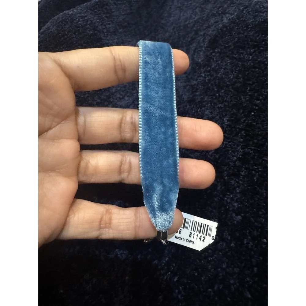 Brighton Blue JB583S Velvet charm bracelets For Charm's NWT - Picture 1 of 3